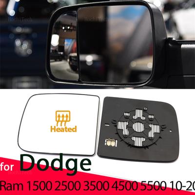 Autó Bal Jobb Visszapillantó Oldalsó Szárny Fűthető Tartós Tükörüveg Dodge Ram 1500 2500 3500 4500 5500 2010-hez