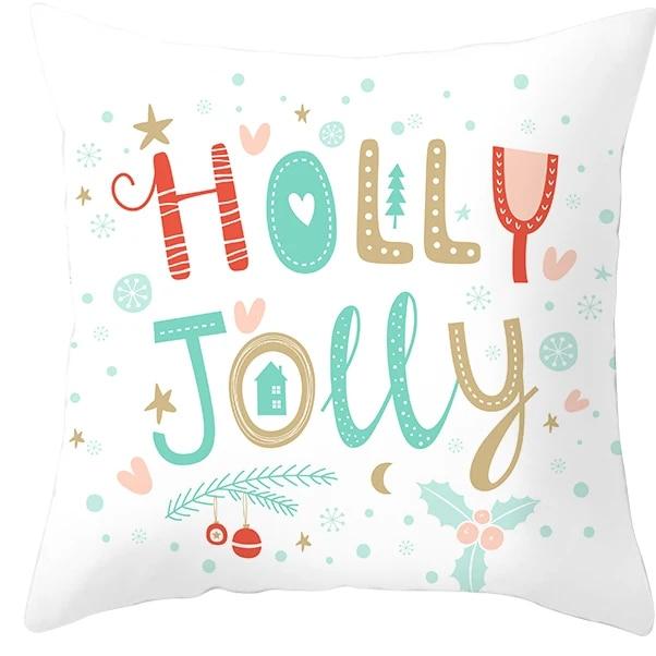 Santa Claus Socks, Elk Sheep, Christmas Tree Christmas, Christmas Decoration Pillow Sleeve Bedroom Sofa Restaurant Pillow Cover