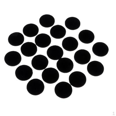50 Pieces Anti-Skid & Scratch Felt Kit Self Adhesive Floor Protectors Set Black 30mmx3mm