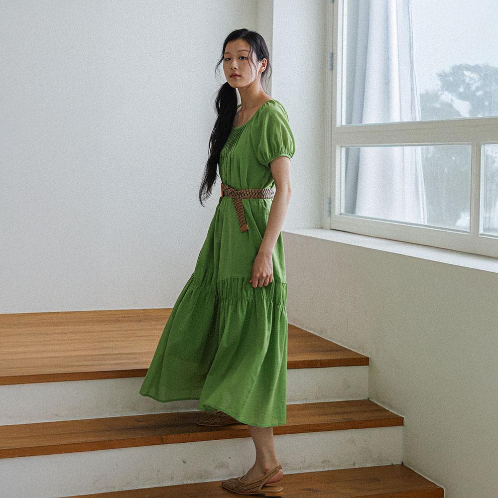 Laengsseon Ls_Meadow Green Midi Dress