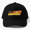 Hot Dog Mobile Baseball Cap Hat Fish Women Printed Black Mens Boys Sun Summer Czapka Sport Casquette Solid Color Outdoor