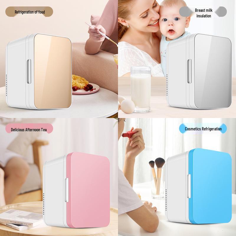 Portable 8L Mini Car and Home Refrigerator, Dual 12V, Cold/Warm, for Travel