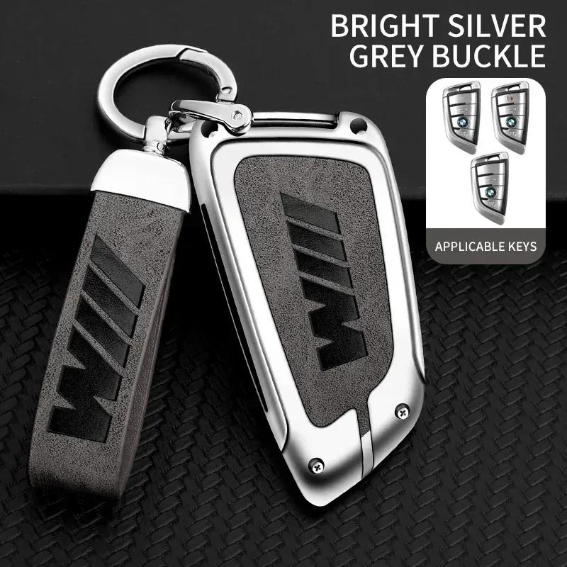 -Zinc Alloy Car Remote Key Case Cover For BMW F20 G20 G30 X1 X3 X4 X5 G05 X6 X7 G11 F15 F16 G01 G02 F48 Keychain Accessories