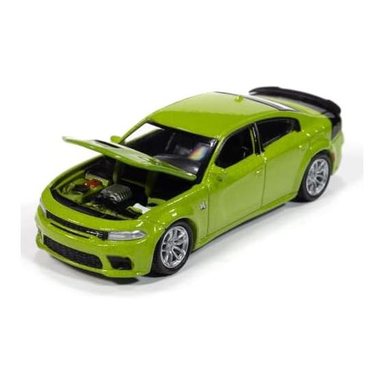 auto world 1/64 scale PREMIUM RELEASE 3 2023 DODGE CHARGER R/T SCAT PACK SWINGER (SUBLIME) AW64452A-04