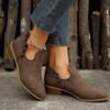 Fashion Winter New Fashion Round Head Solid High Heels Women's Outwear Large Size Warm and Comfortable Short Boots Fashion Boots Women
