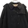 Burberrys 80er Jahre Made in England Vintage Trenchcoat 16 Schwarz Damen Gebraucht