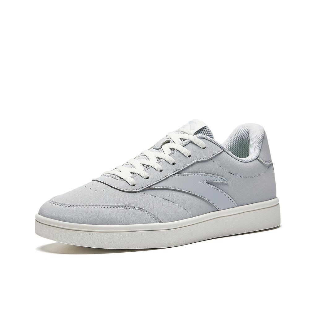 Anta Active Skateboard Shoes Men's Low Top Frost Tower Gray/Ivory White 6 912618099-6
