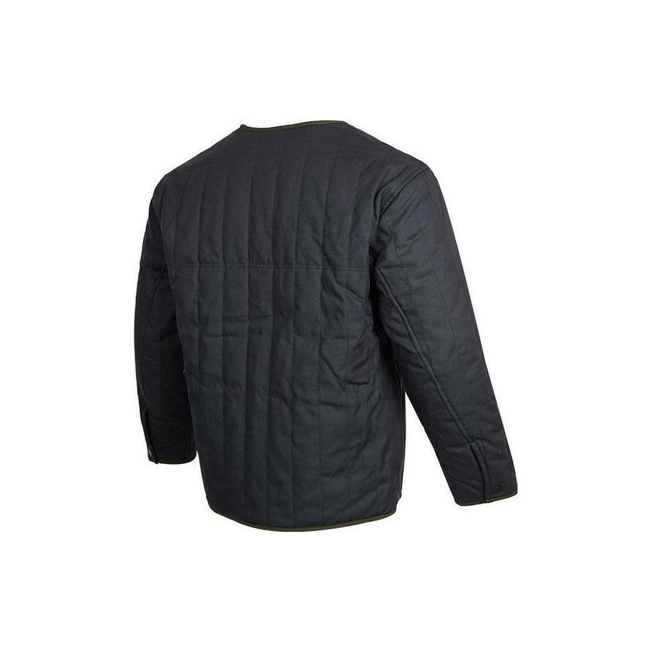 Jordan Embroidered Logo Single-Breasted Lightweight Short Cotton Jacket Men Outerwear Black DX4350-045
