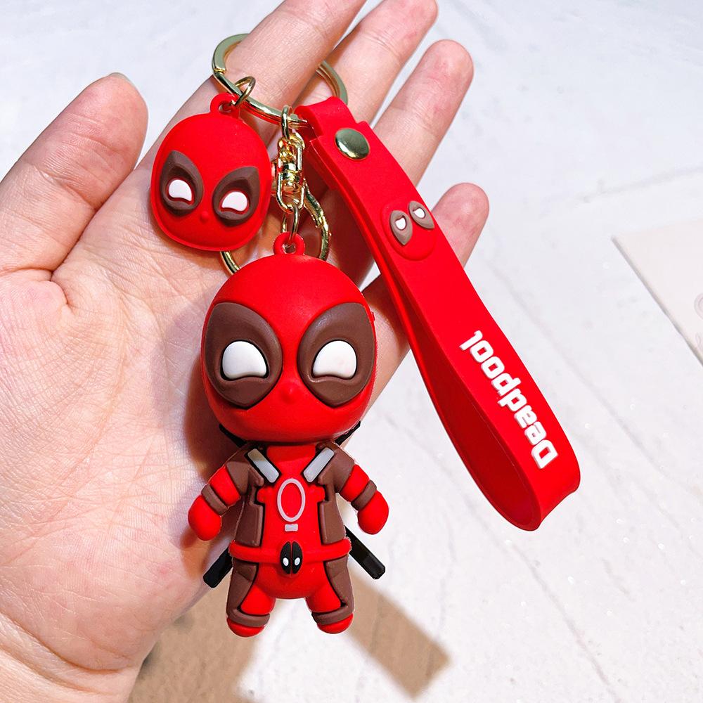 Nuovo Ciondolo Portachiavi in Silicone per Bambola Deadpool, Cordino da Auto per Zaino Scolastico, Regalo
