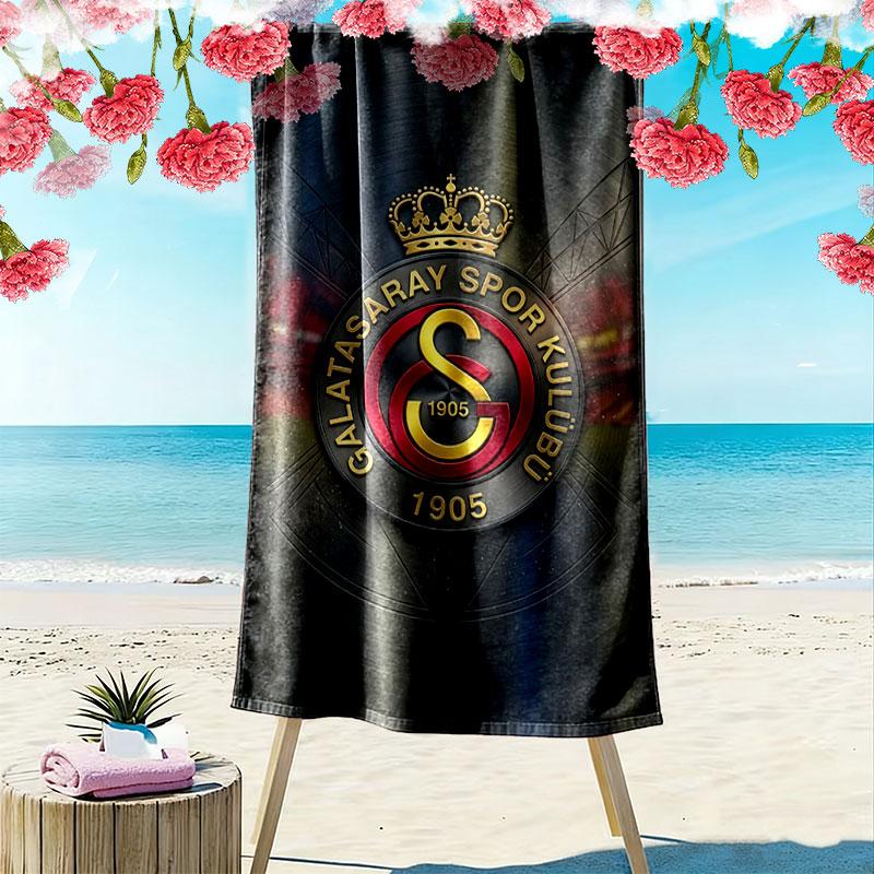 Galatasaray Unbroken Print Beach Towel, Large Soft Quick Dry Towel for Beach Camping Swimming
