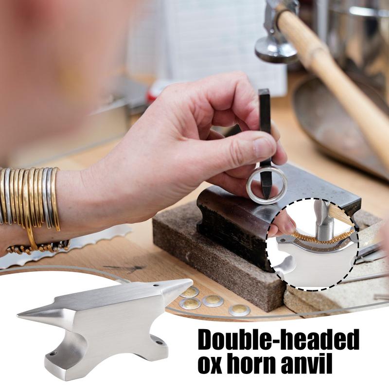 Double Ended Horn Anvil Double Ended Workbench Horn Anvil Stand Metal Forging Workbench Double-headed ox horn anvil