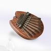 Kalimba Thumb Piano Pendant, 8-Note Instrument for Beginners and Hobbyists