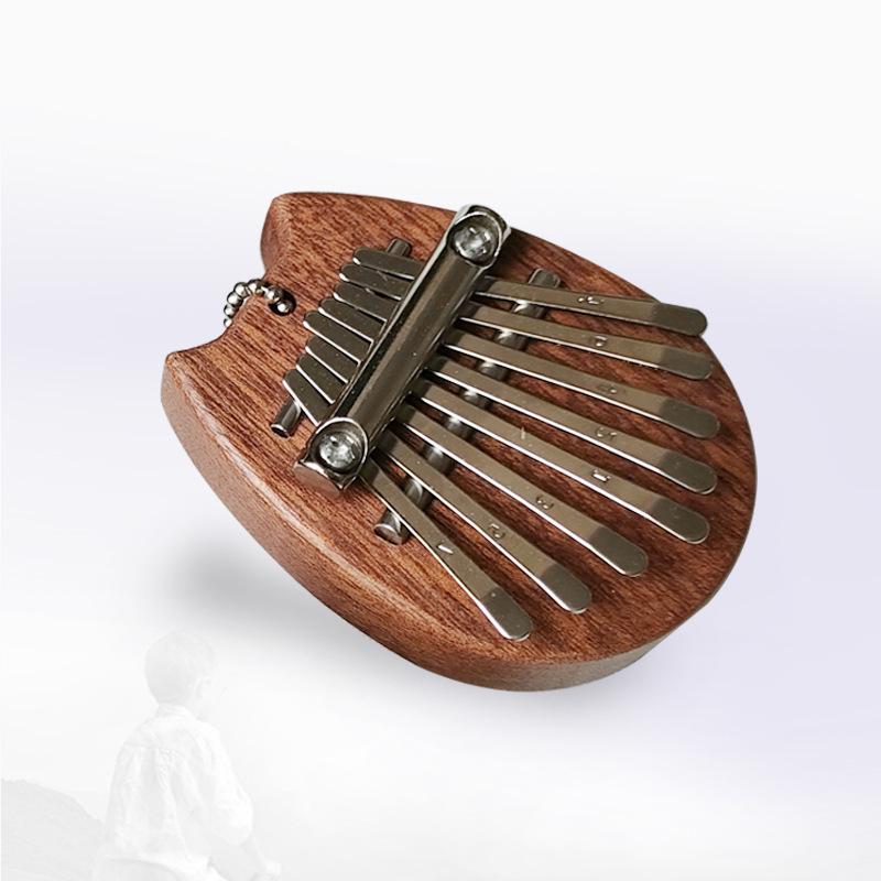 Kalimba Thumb Piano Pendant, 8-Note Instrument for Beginners and Hobbyists