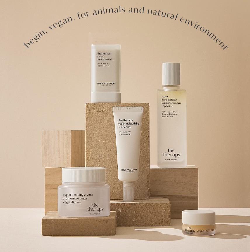 The Face Shop The Therapy Vegan Moisturizing Sun Serum SPF 50+ PA++++ 50ml