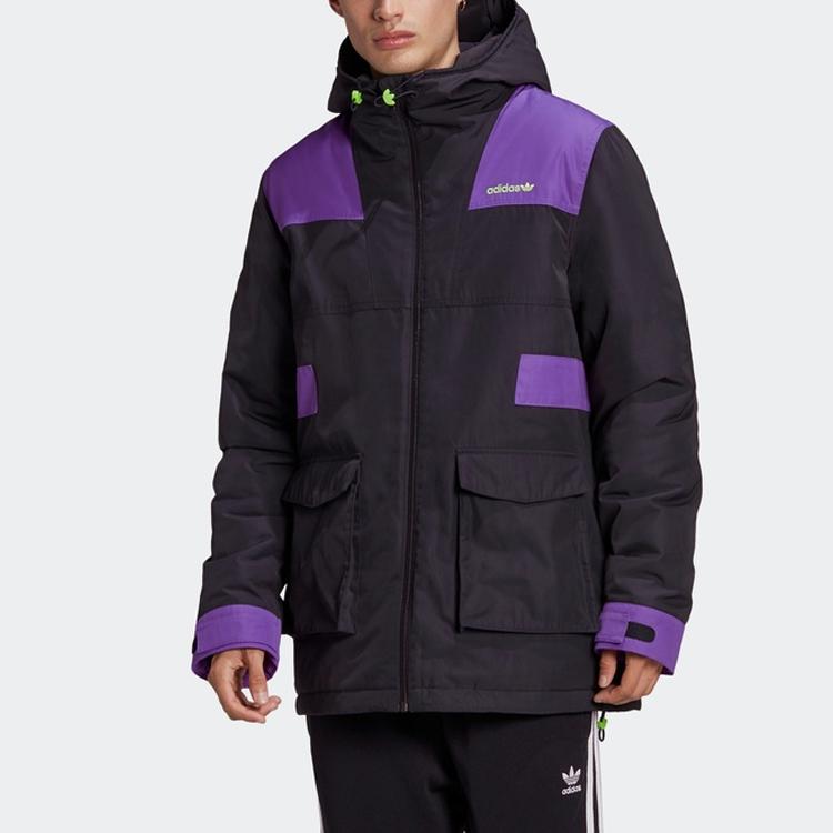 Adidas Originals Graphic Hooded Jacket Men Jackets Black GJ6721