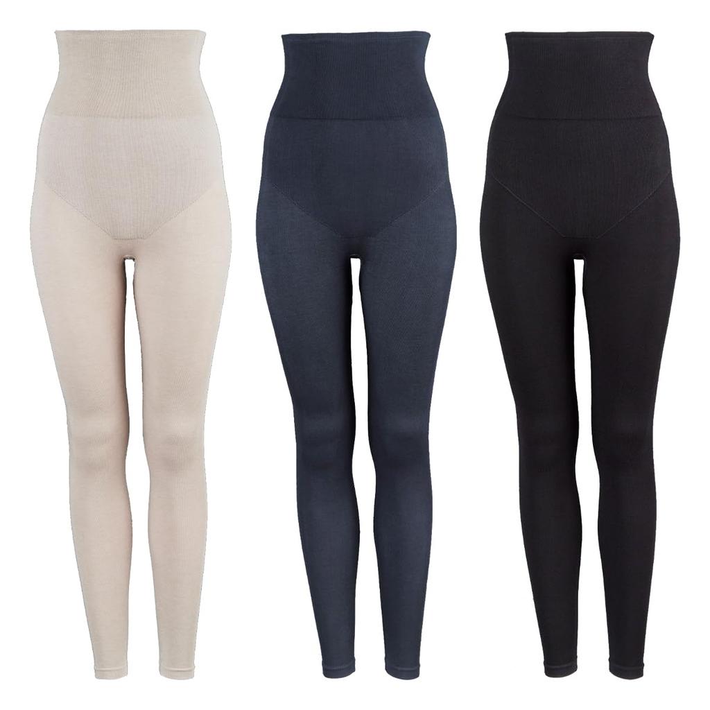 Genie Glamour Shape Warme Leggings Genie Maat Klein (verpakking van 3 stuks) - Serie, Shapewear, Warm, Vochtregulerend, Warmtegenererend, Winter,
