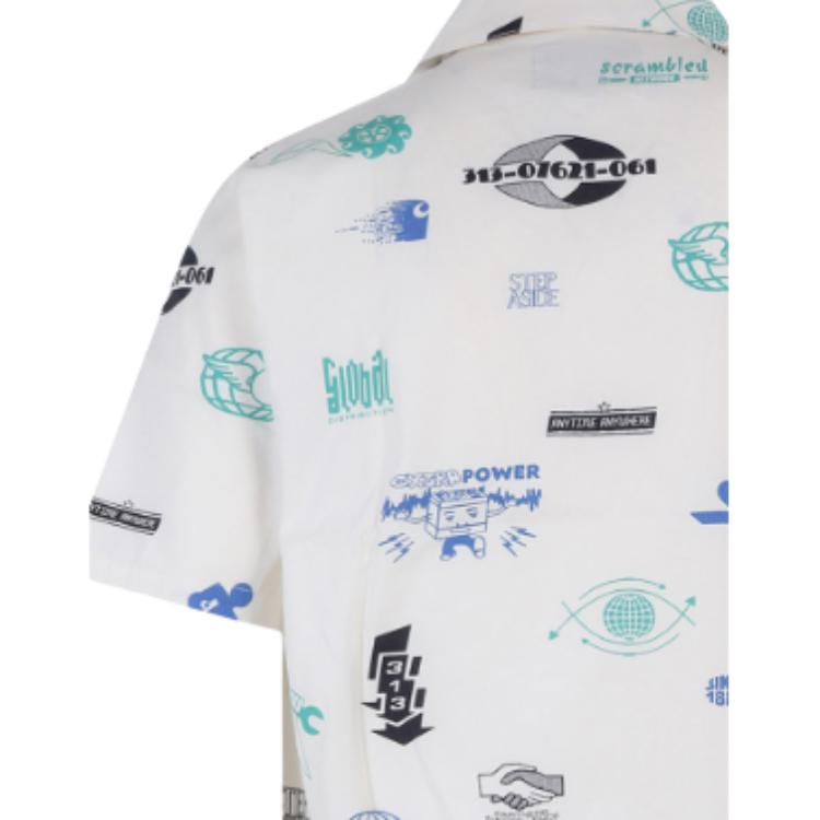 Carhartt WIP SS22 Letter Pattern Printed Shirt Men Shirts I030042-0PK-XX