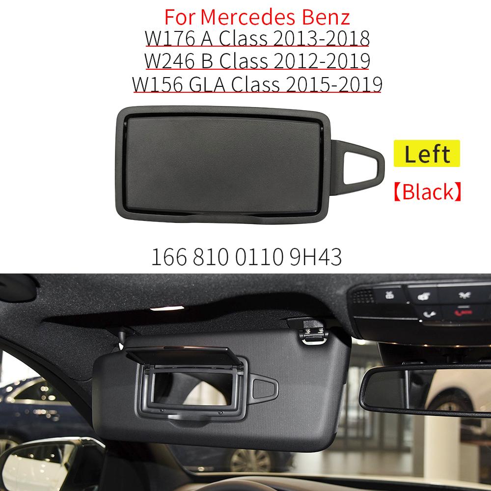 For Benz W246 W176 W156 W117 Car Interior Front Sun Shade Visor Makeup Cosmetic Mirror Cover For Mercedes A B CLA GLA Class