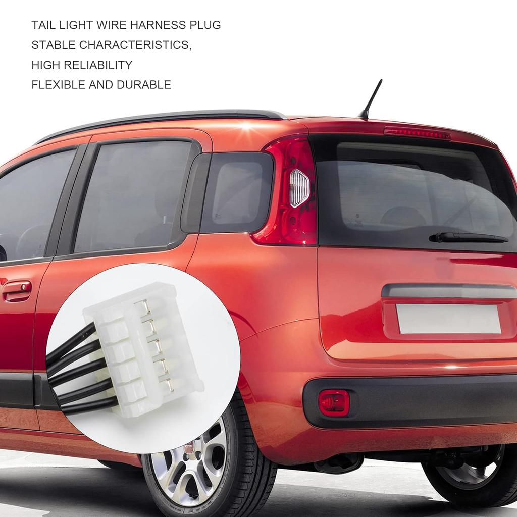 51277277 geeignet für 169 Punto Projekt 188 192 Auto Hinten Schwanz Licht Lampe Sockel Kabelbaum Zopf 5-Pins Stecker