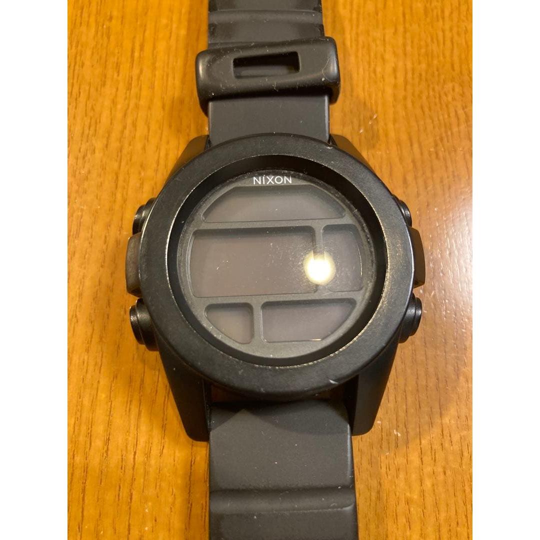 Used [Junk item] NIXON THE UNIT watch BLACK