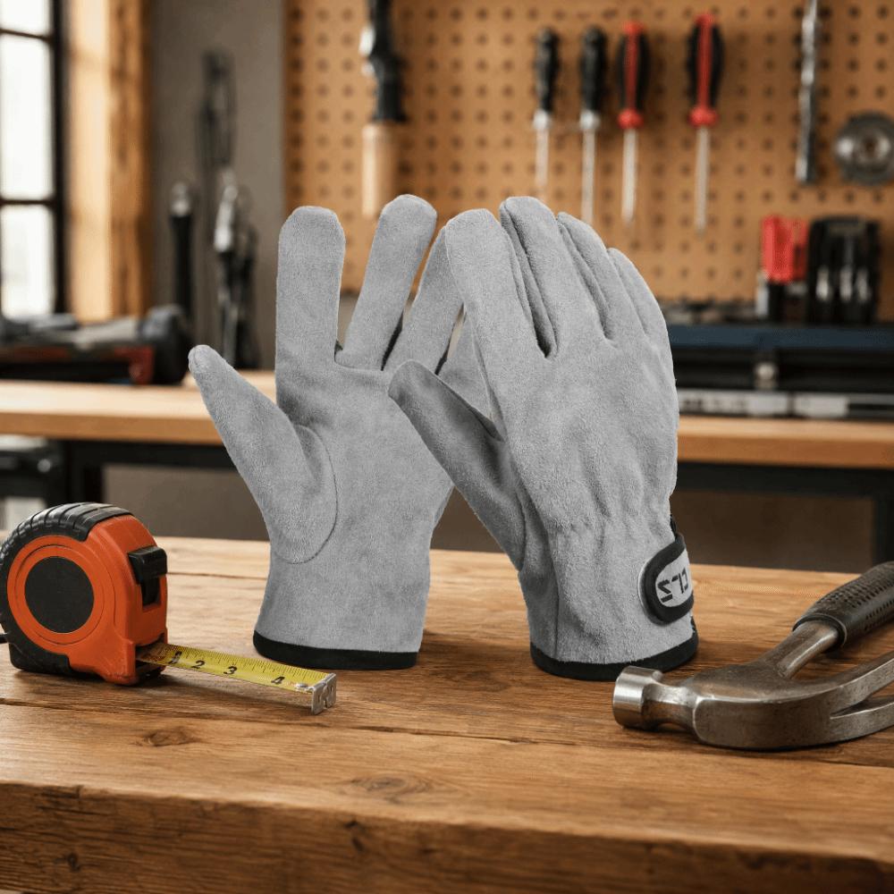 1 Pair Wear Proof BBQ Gloves Thick Work Gloves Thick Protective Gloves  For Oven Fireplace