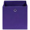 VidaXL Storage Boxes 4 Pcs Purple 32x32x32 Cm Fabric