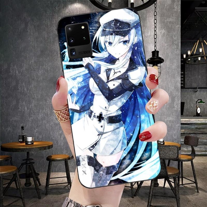 

Чехол для телефона Akame Ga Kill Esdeath для Samsung Galaxy S6 S7 S8 S9 S10 S21 S22 Plus Ультрамягкий черный чехол для телефона Galaxy S6 Edge