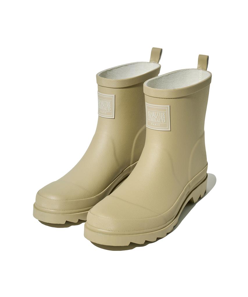 Marith + Franois Girbaud Classic Logo Rain Boots Low Oatmeal / Brown