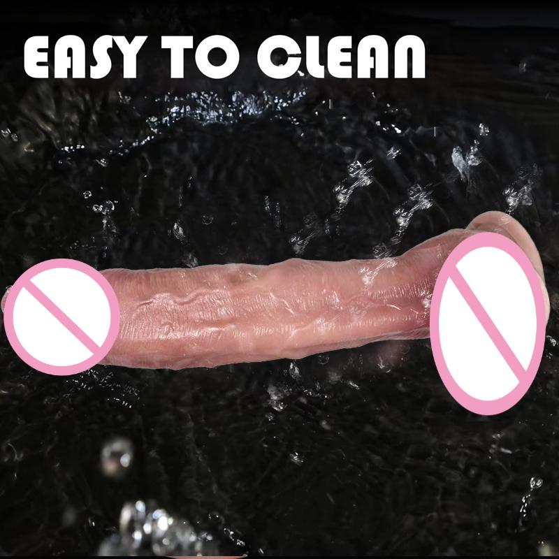 Soft Realistic Thick Huge Dildo Gay Adults Sex Toy for Women Suction Cup Big Dick Anal Plug Vaginal Masturbators Silicone Penis
