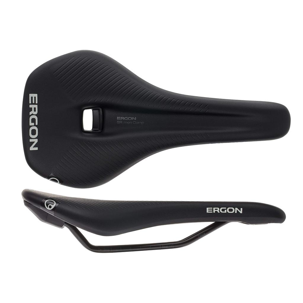 Ergon SR Comp Black Men's Saddle, Small/Medium (SDL31300)