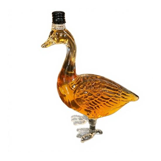 Goose Sculpted Glass Decanter 3D Carved Whiskey Decanter with Stopper