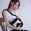 No.203 / Big Ribbon Crochet Bucket Bag _ Black
