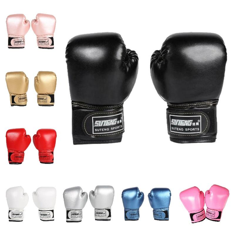 Stilvolle und strapazierfähige Sutent Glitzer Kinderboxhandschuhe Perfekt für Kampfsportverteidigung Gold Silber)