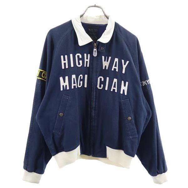 

YELLOW CORN сделано в Японии Вышивка логотипа Куртка райдера Блузон Джемпер Мужской Б/у