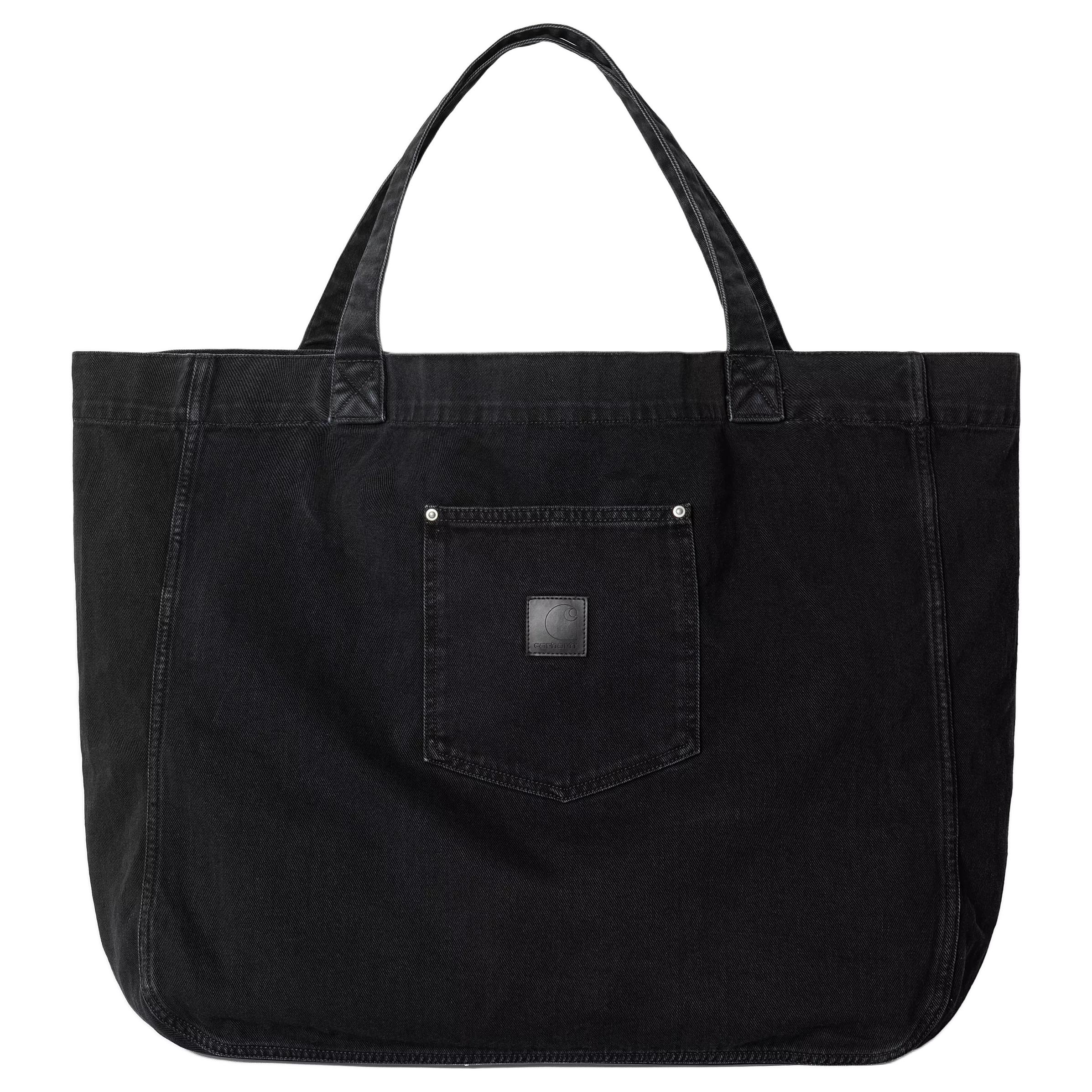 

Новая хлопковая сумка-тоут Carhartt WIP, сумка для покупок, женская сумка, унисекс, черная I034324-89-06 55.1*15.0*49.0CM