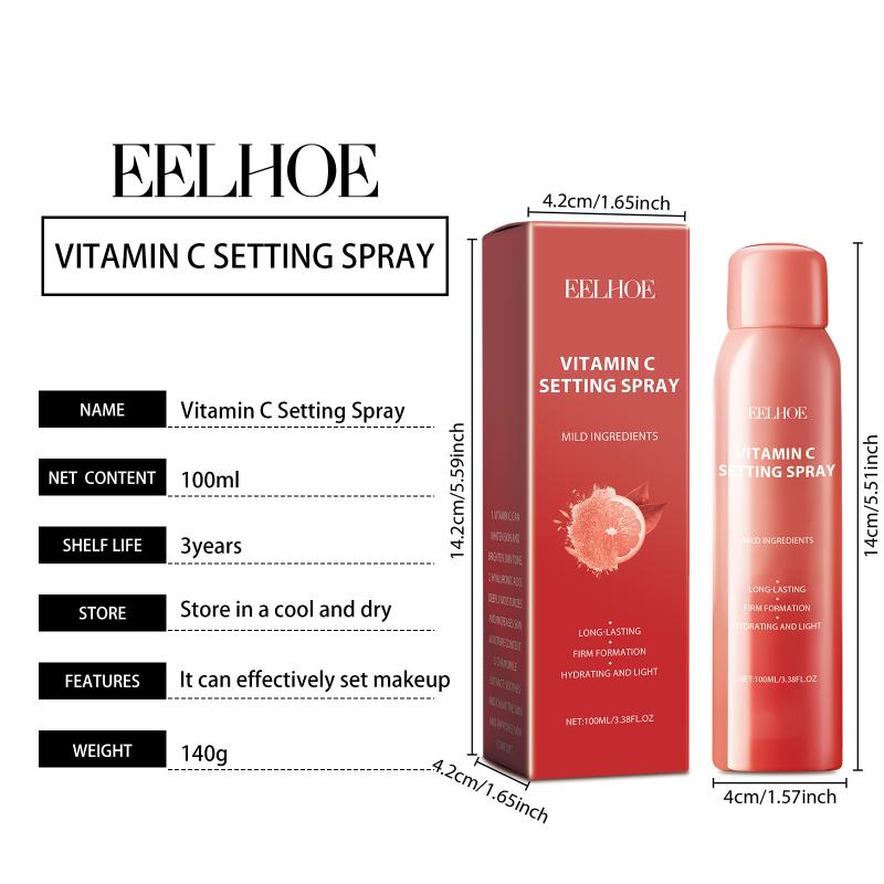 Setting Spray Feuchtigkeitsspendend Feuchtigkeitsspendend Leicht Make-up Finisher Schnelltrocknend Nichtfettend für Pendler und Reisen