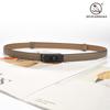 Ladies Decorative Fine Belt Women'S Belt With Dress Belt Frosted Lock Leather Trend