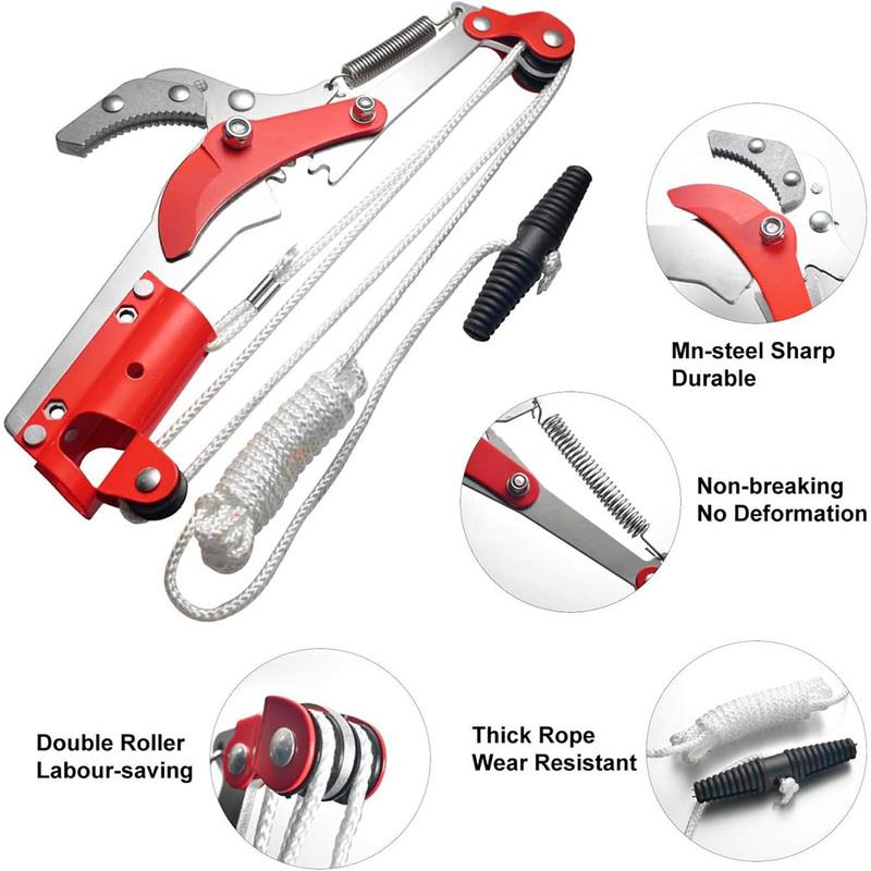 Tree Pruner Saw Extendable High-Altitude Branches Trimmer Labor-Saving Pruning Shears Harvester Clipper Fruit Pick Cutting Tools