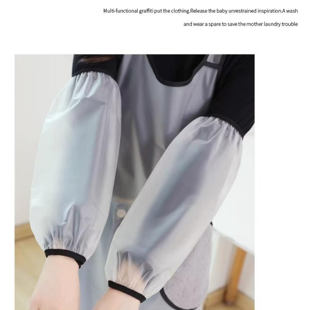 A pair of waterproof sleeves, suitable for both men and women, resistant to oil and stains, black sleeve cover, dirt-resistant,
