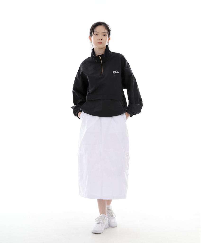 Seinteukeulu Wide Dome Half Band Long Skirt Wdh-1303 White
