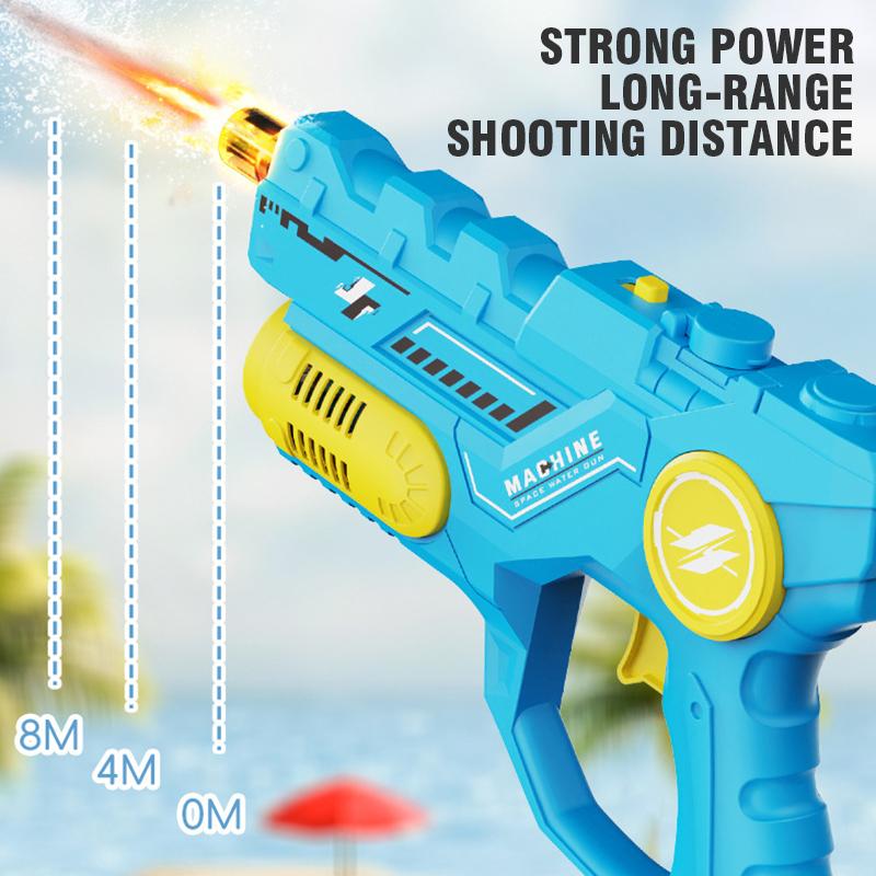 2026 Two-in-one Dual-function Electric Multi-shot Water Gun Bubbles Machine Soap Blowing Integrated Outdoor Toys for Kids Gifts
