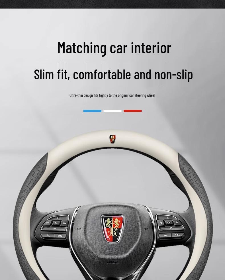 Roewe Suede Steering Wheel Cover for I5, i6MAX, RX3, RX5, RX8, RX9 Models