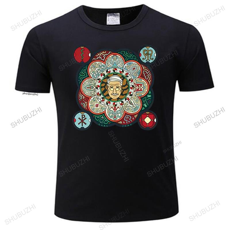 New Arrived Mens Tshirts New Carl Jung Tee Shirt Artwork The Red Book Mandala Tshirt Big Tall Homme Summer Teeshirt Tops