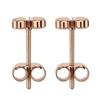 [AutCreation] Titanium Earrings Clover Earrings Medical Pure Titanium Compatible with Metal Allergies Leaving the Second Piercing On for Sensitive