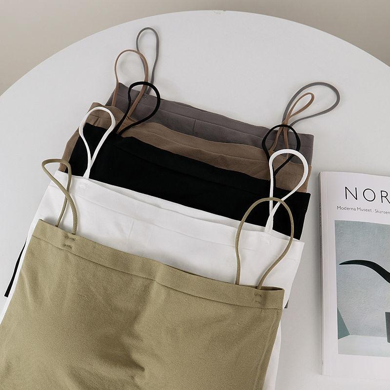 WTEMPO Women's Tank Top with Bra with In Spring and Beautiful Back Suspender Top for Women's Thin Style