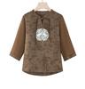 Mom's New Summer Chiffon Blouse: Chinese-Style Two-Piece Set for Middle-Aged & Elderly Women