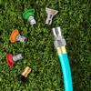 Garden Hose To Mini Power Washer Adapter 3/4'' GHT To 1/4'' Quick Connector Stainless Steel Car Washing Nozzle & Hose Attachment