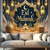 Golden Mosques and Lanterns Backdrop,Creating Festive Atmosphere,for Event Decor,Studio Photography,Event Supplies