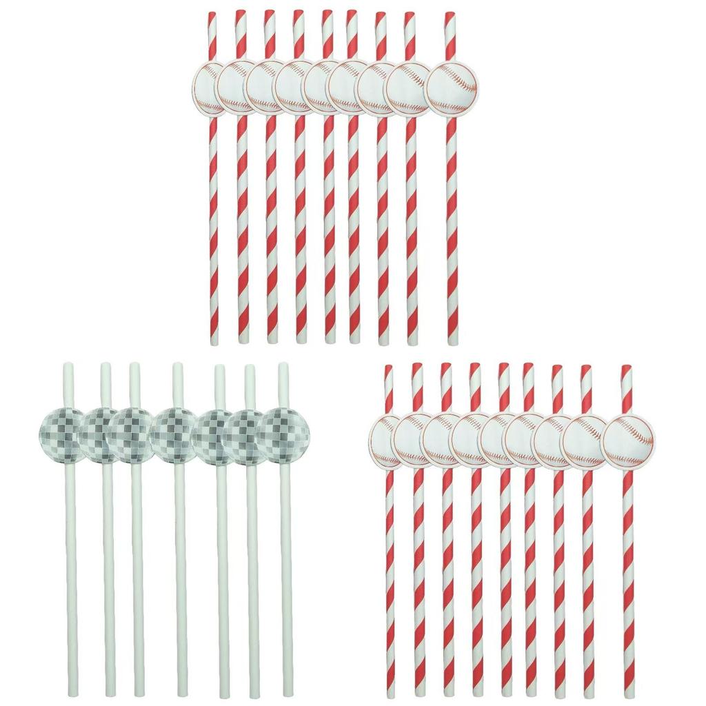 Disposable Paper Straws For Weddings And Parties With Degradable Material For Cake And Cocktail Decor