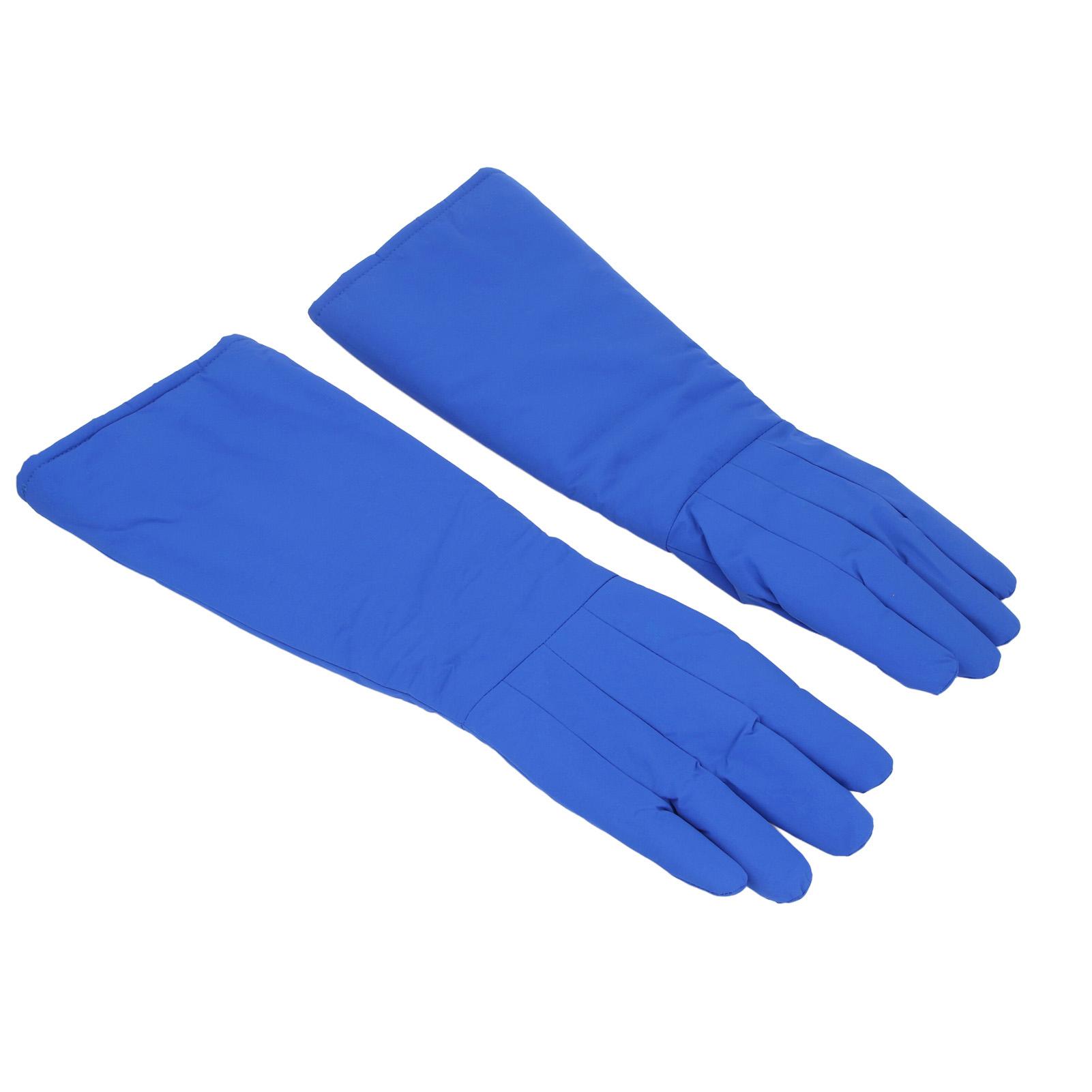 Cryogenic Gloves LNG Liquid Nitrogen Dry Ice Cold Storage Safety Protective Low Temperature Resistant Gloves 58cm Taslon